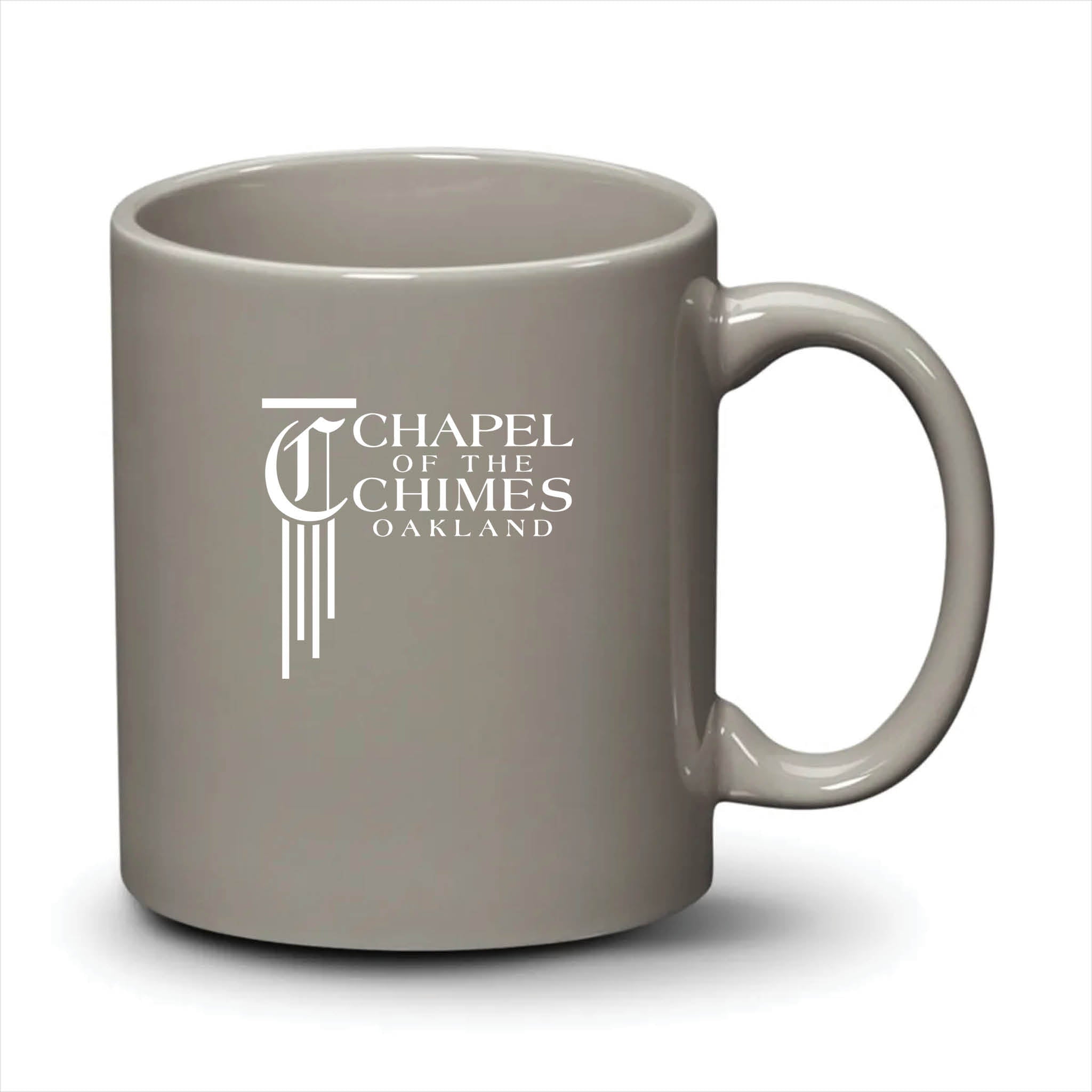 Malibu Mug Light Grey White Logo