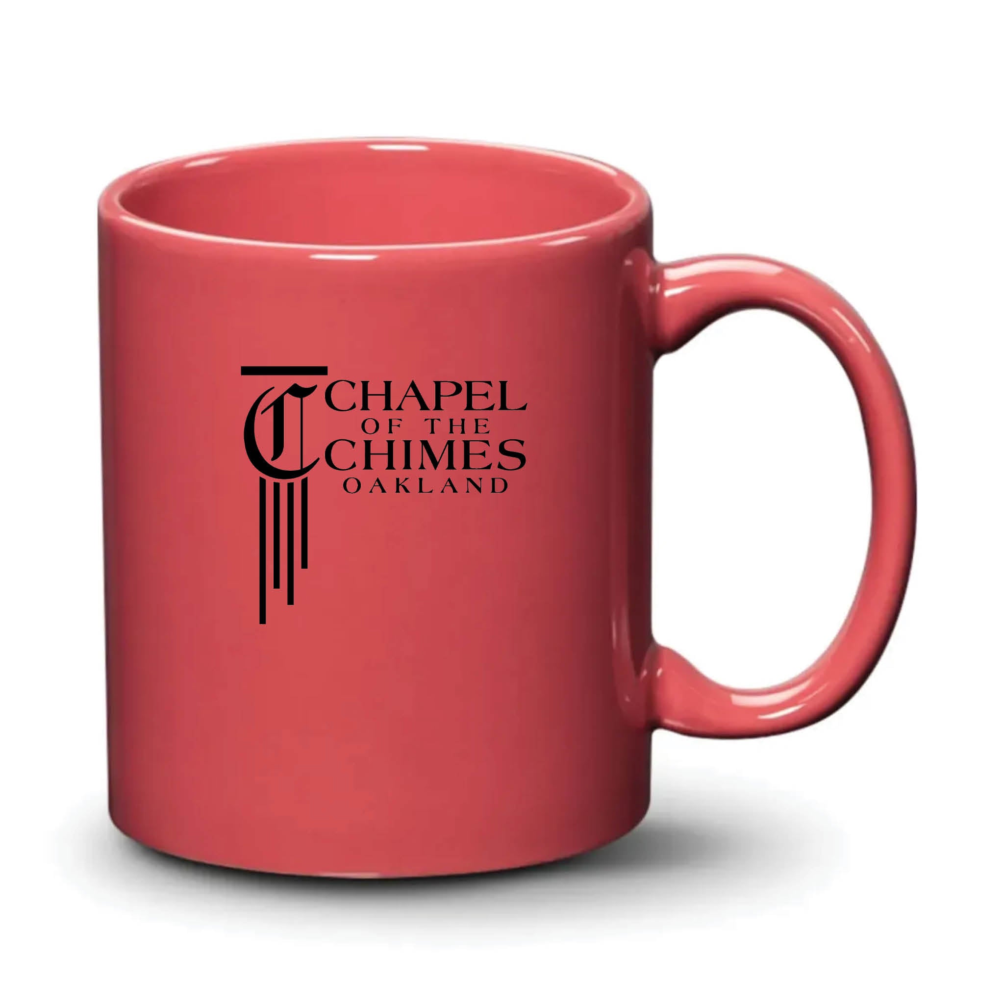 Malibu Mug Coral Black Logo
