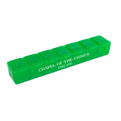 7 Day Pill Box Translucent Green