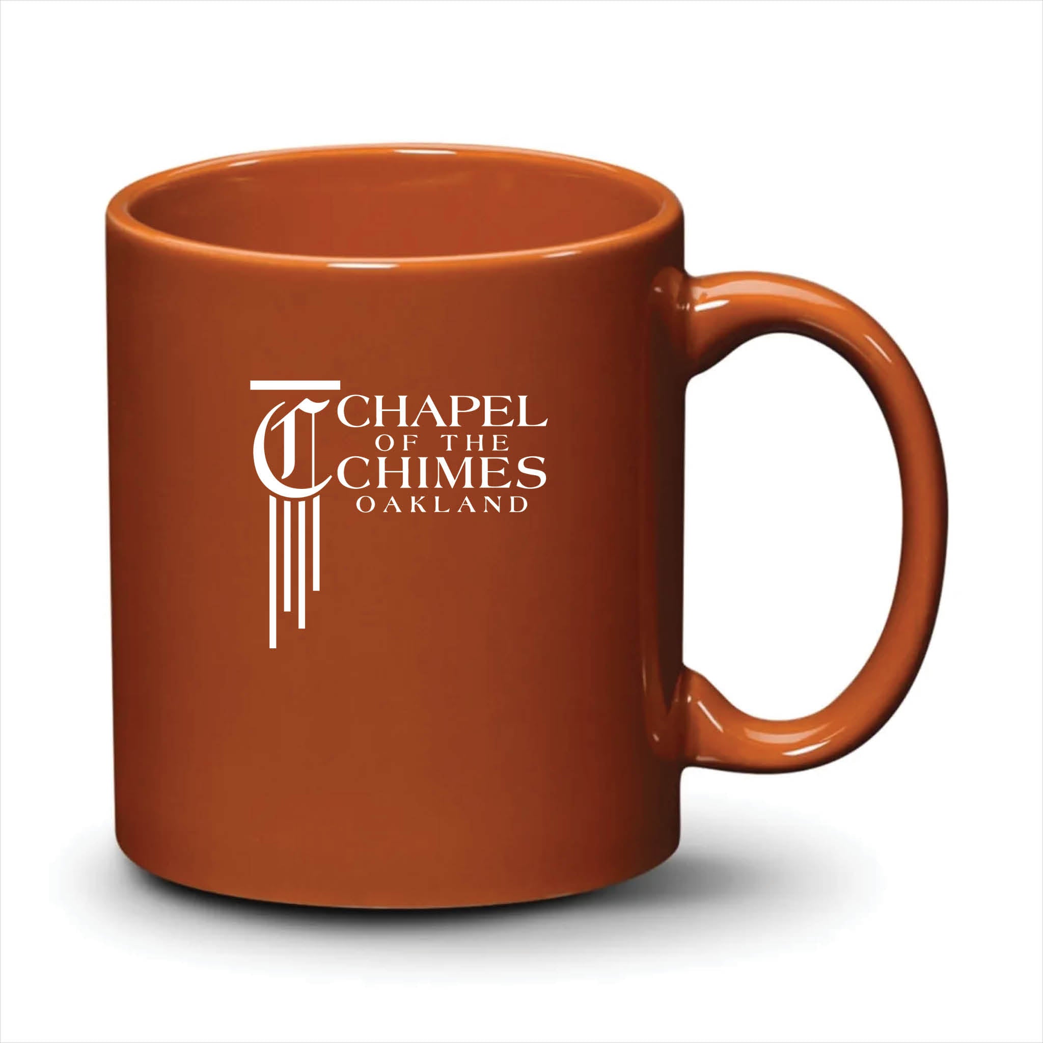 Malibu Mug Burnt Orange White Logo
