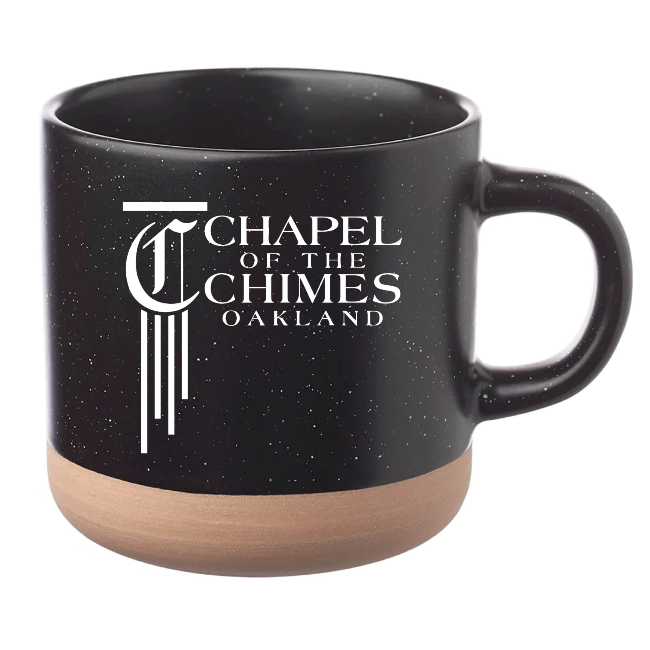 Cosmic Speckled Clay Coffee Mug 11 oz Black