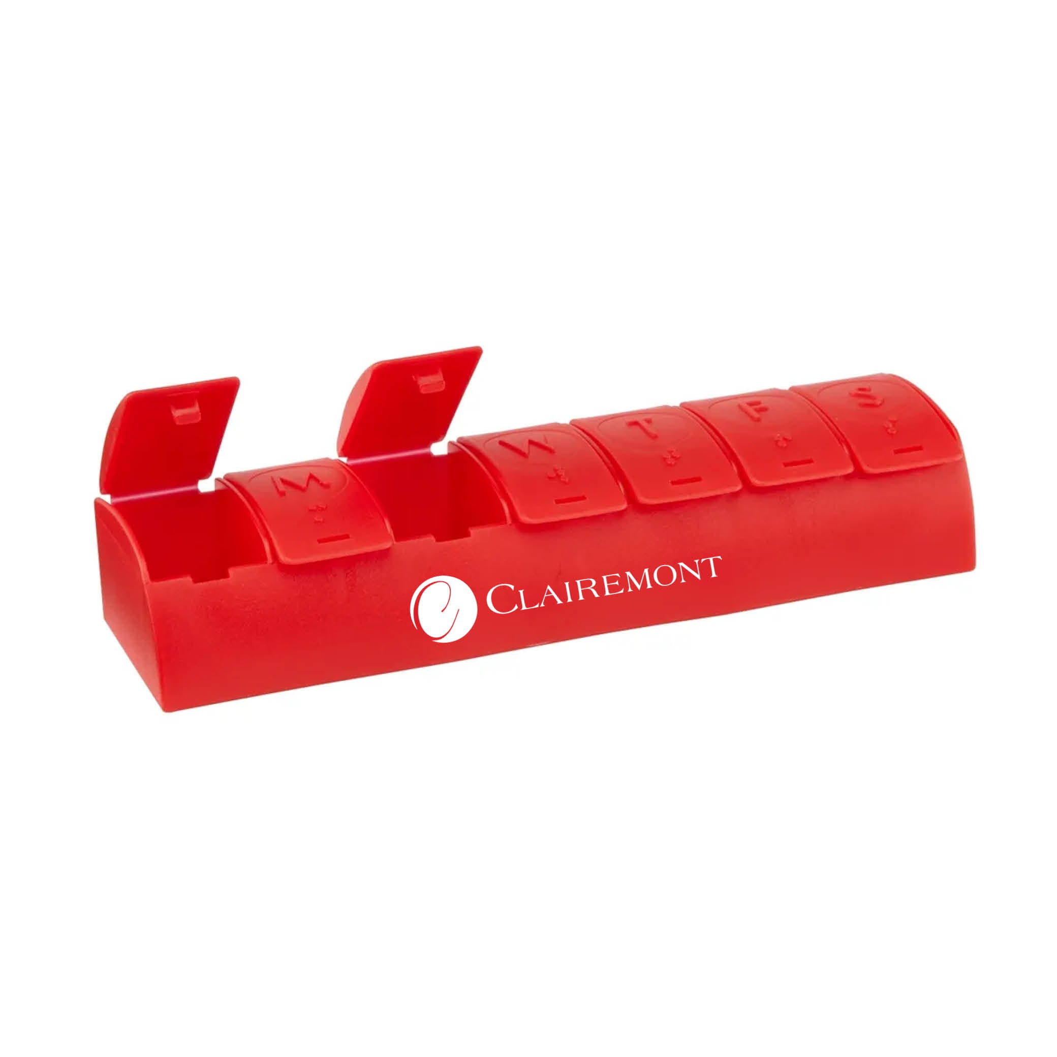 QuickCare 7-Day Med Minder Pill Box Red