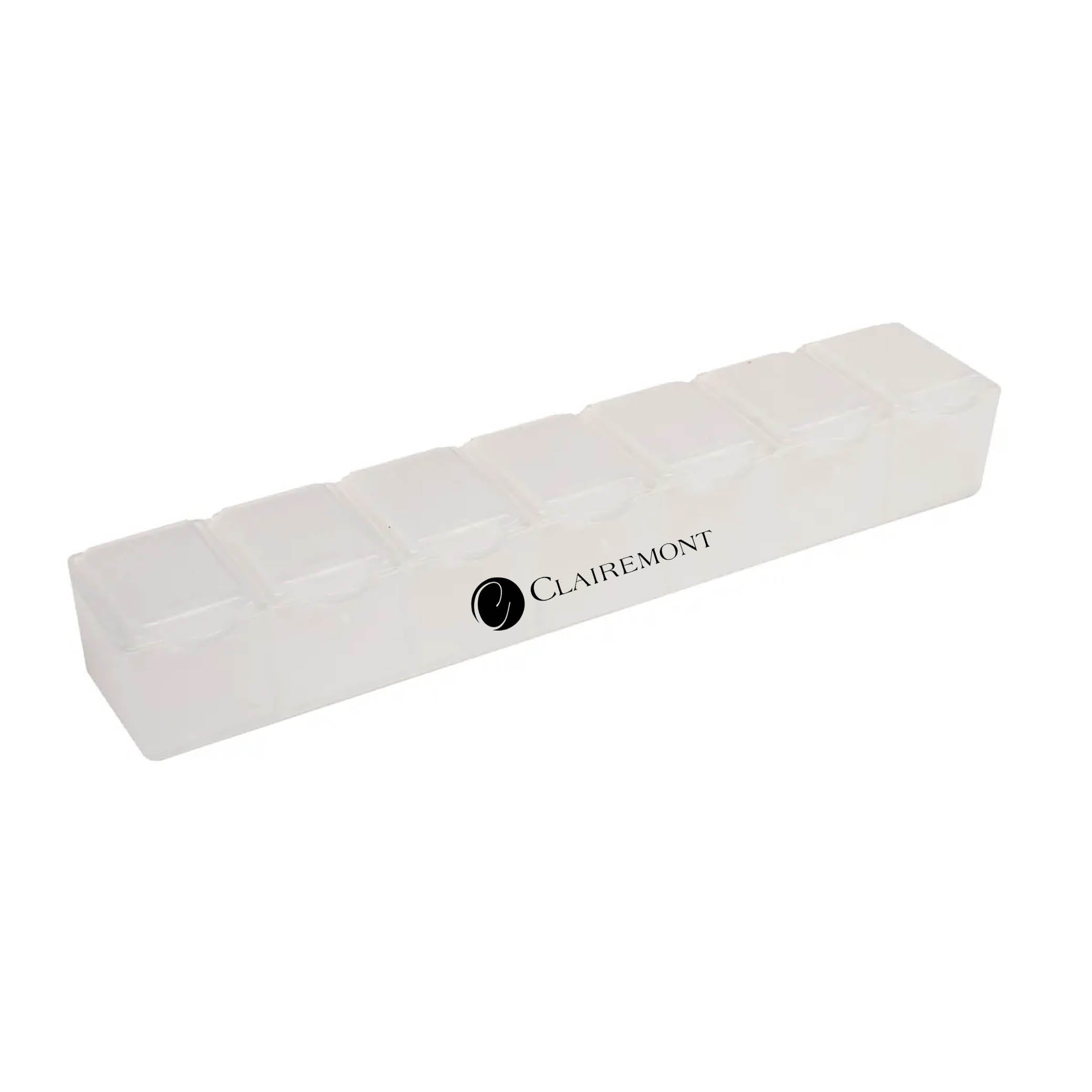 7 Day Pill Box Translucent White