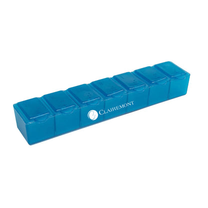 7 Day Pill Box Translucent Teal