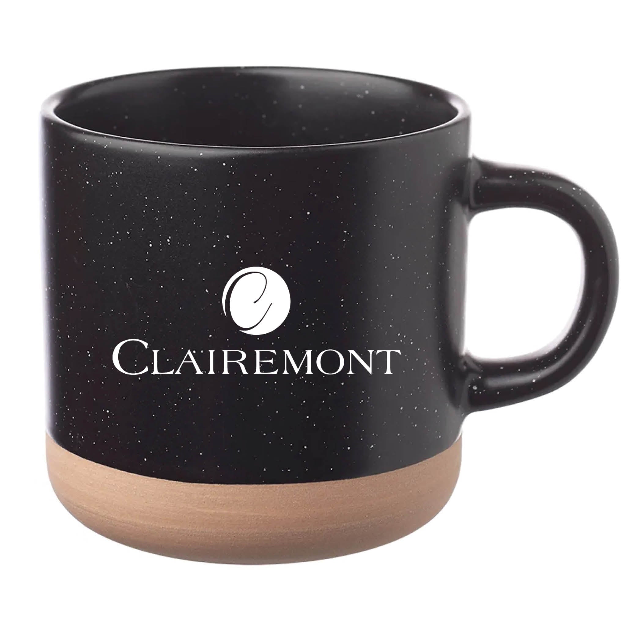 Cosmic Speckled Clay Coffee Mug 11 oz Black