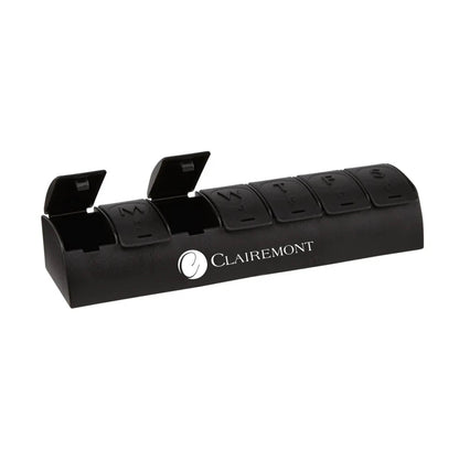 QuickCare 7-Day Med Minder Pill Box Black