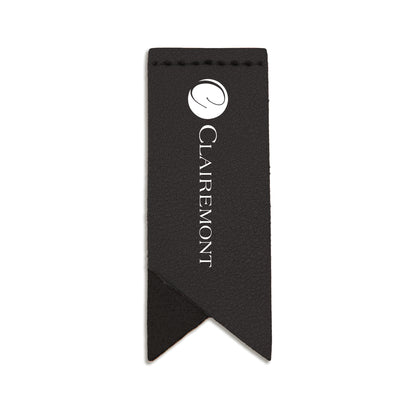 Handmade Leather Bookmark Corner Marker Clip Read Sign Black