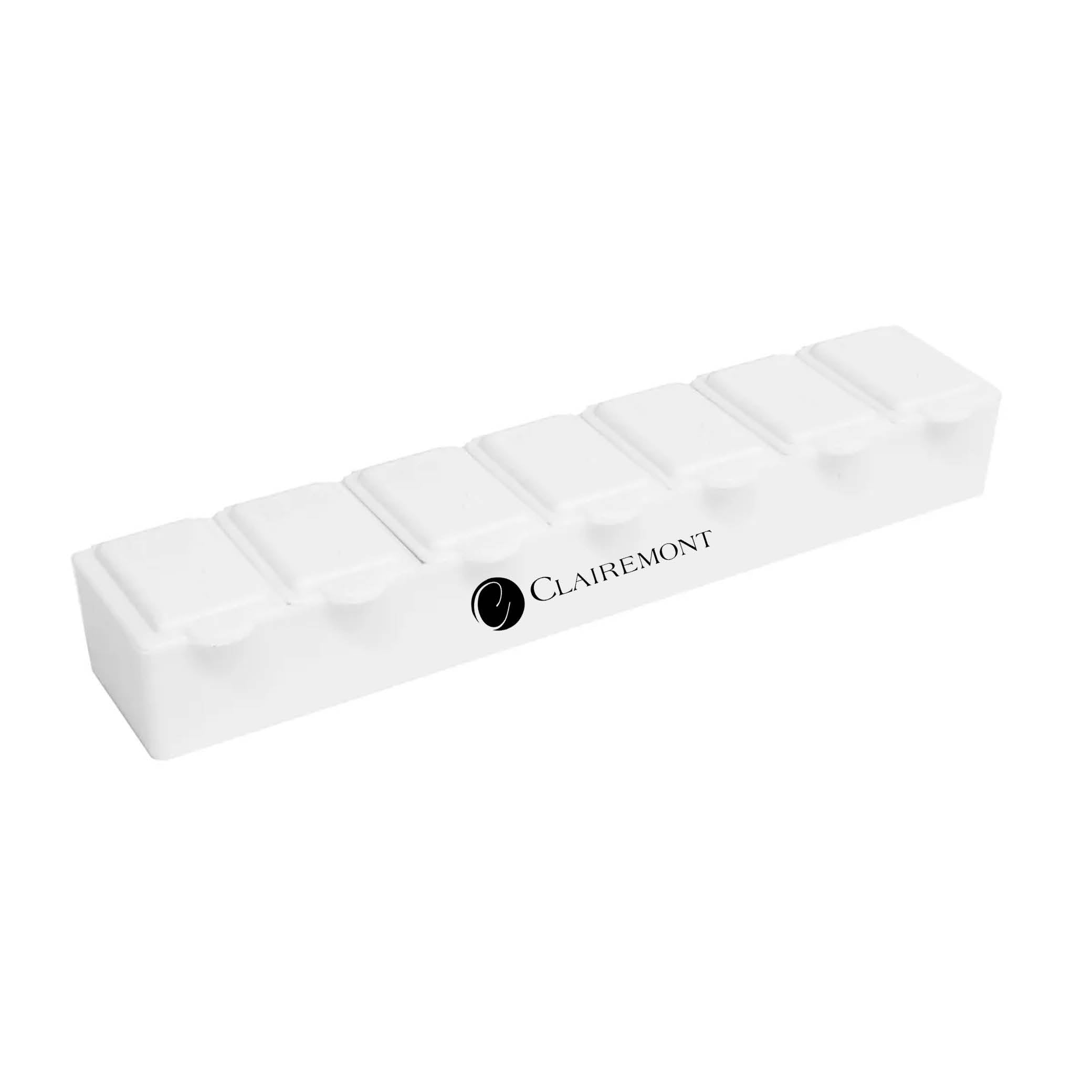 7 Day Pill Box White
