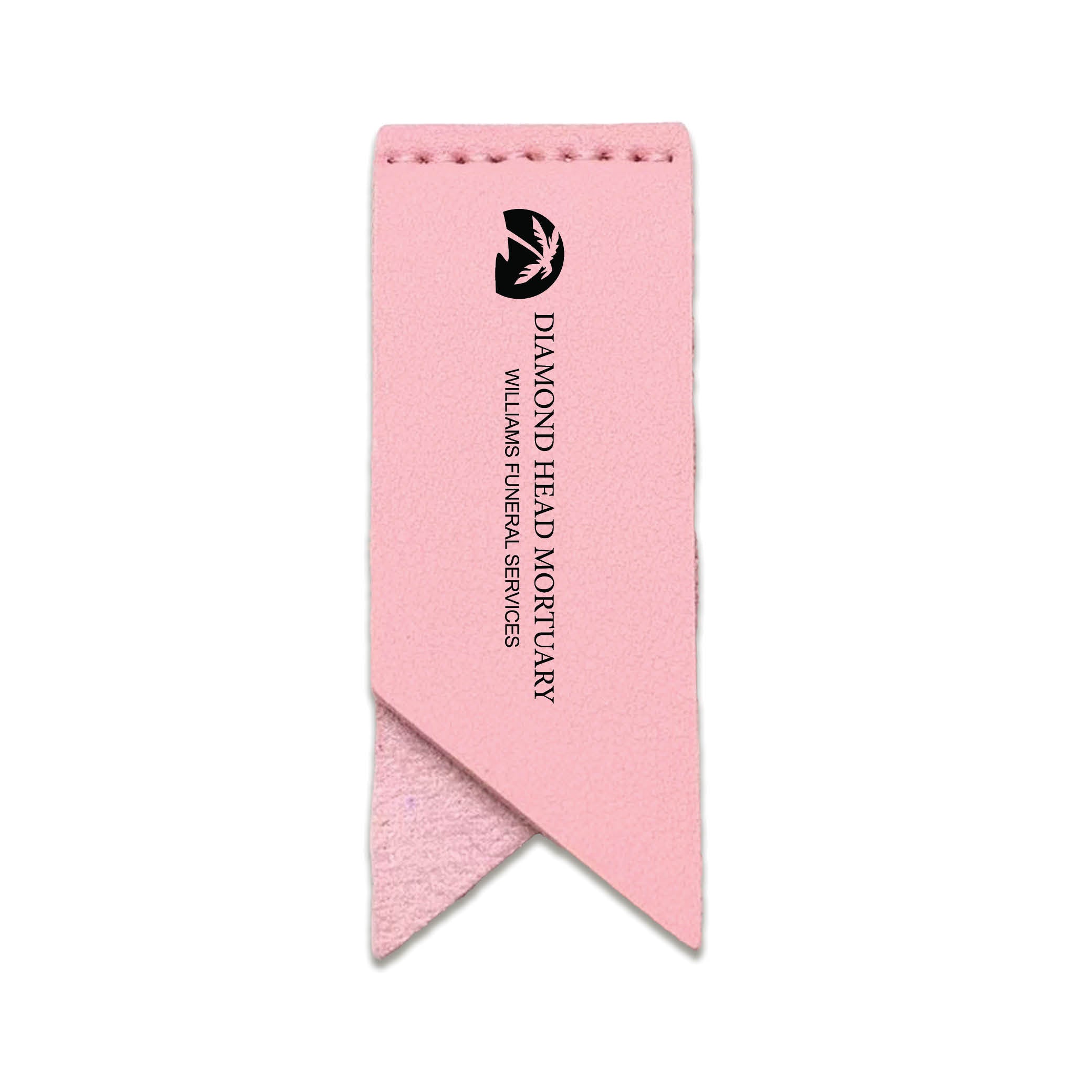 Handmade Leather Bookmark Corner Marker Clip Read Sign Pink