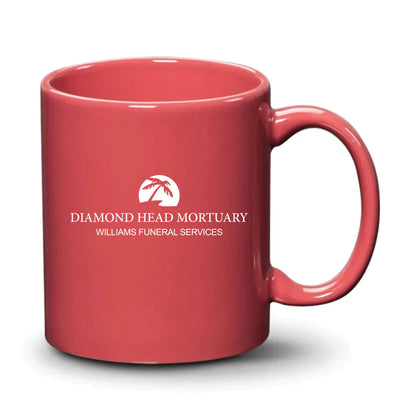 Malibu Mug Coral White Logo