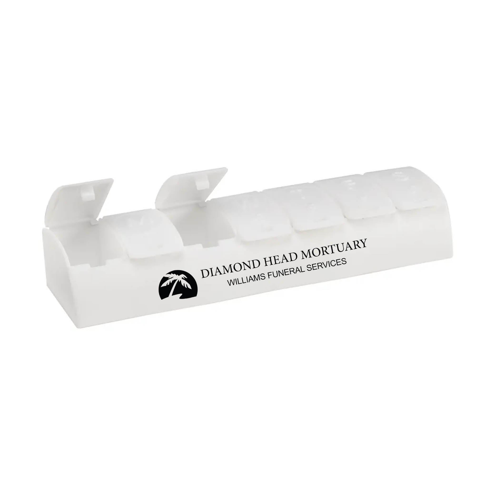 QuickCare 7-Day Med Minder Pill Box White