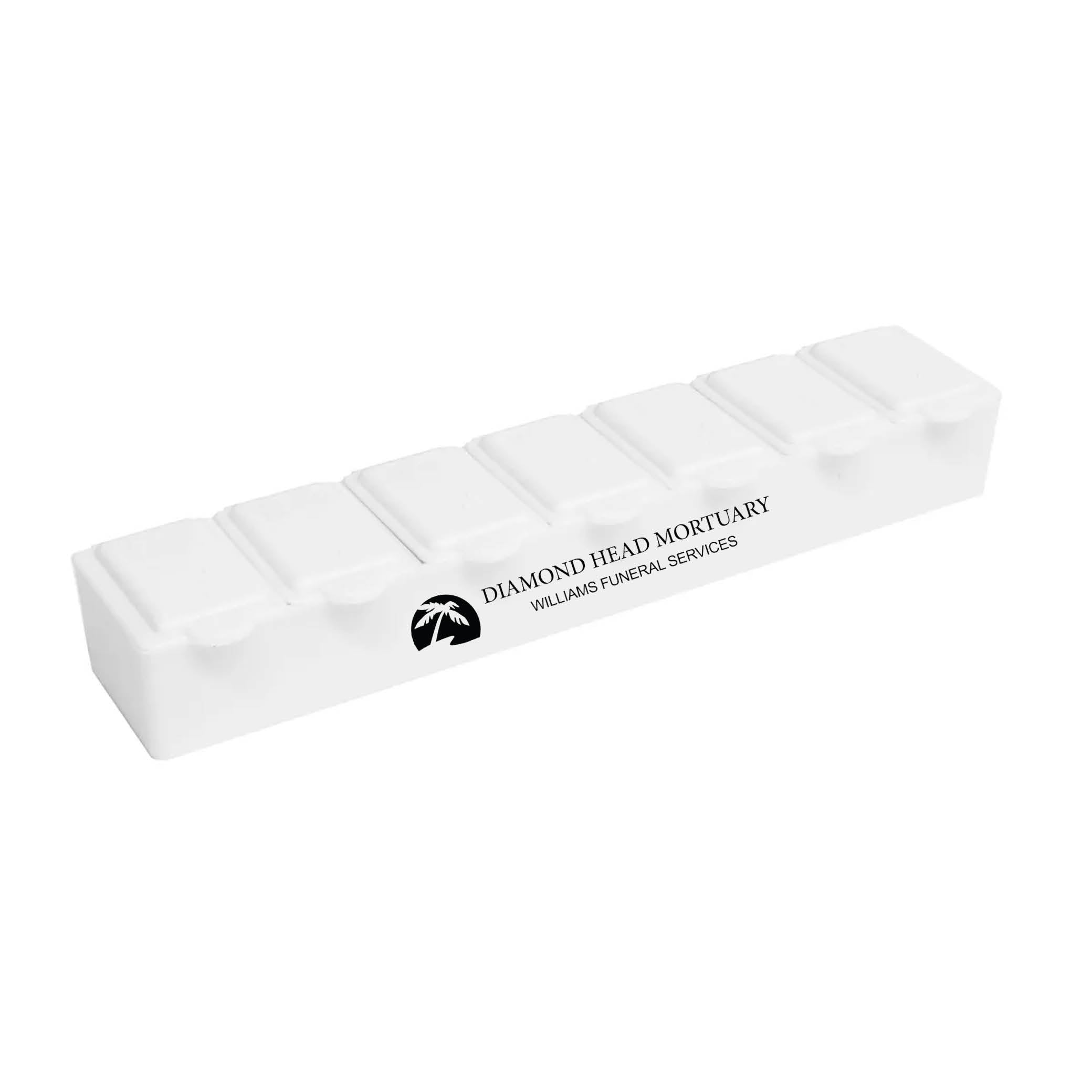 7 Day Pill Box White