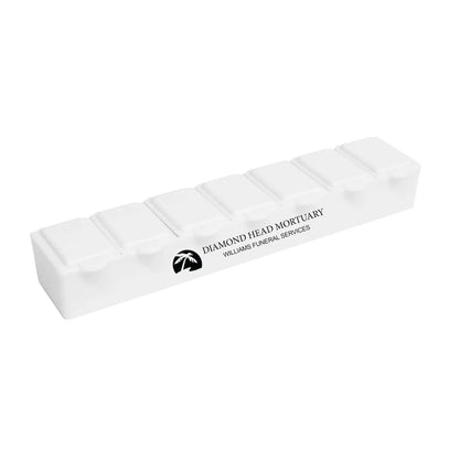 7 Day Pill Box White