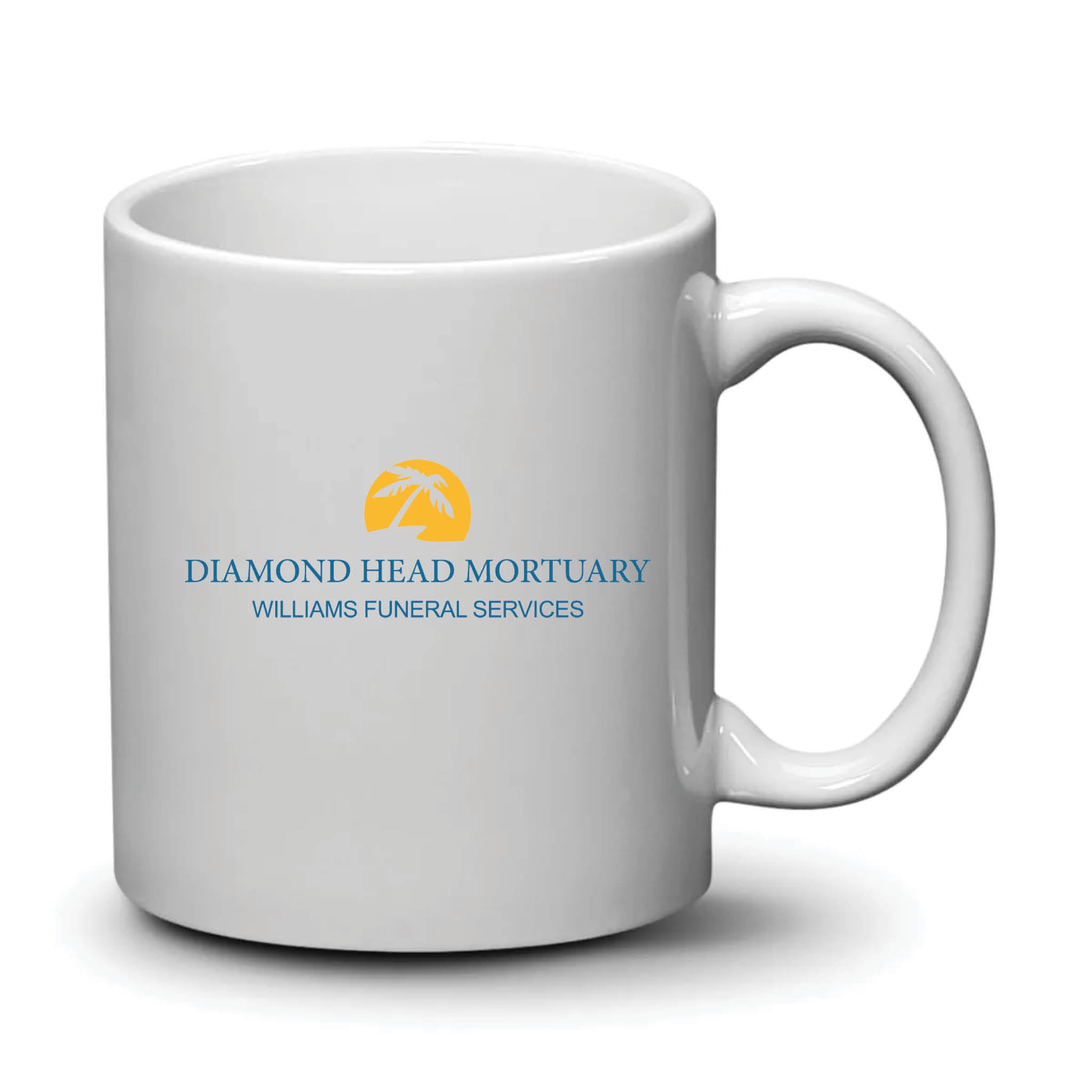 Malibu Mug White Full Color Logo