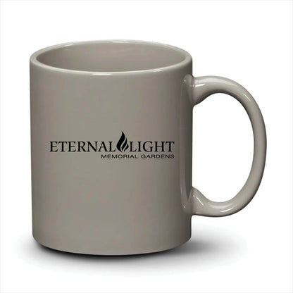 Malibu Mug Light Grey Black Logo