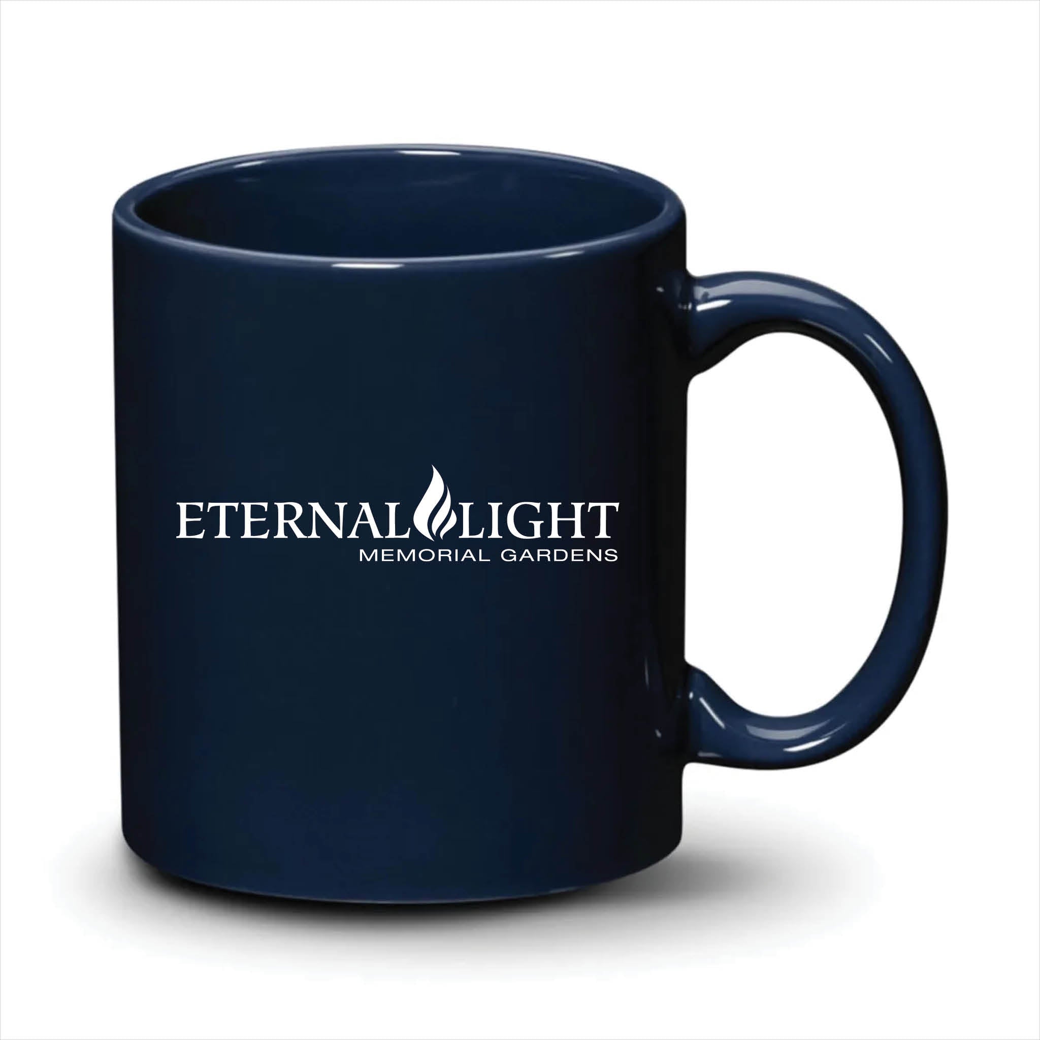 Malibu Mug Navy Blue White Logo