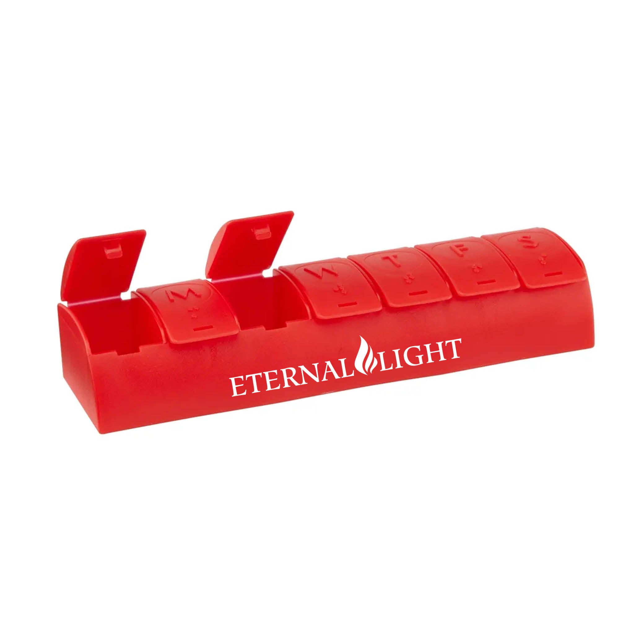 QuickCare 7-Day Med Minder Pill Box Red