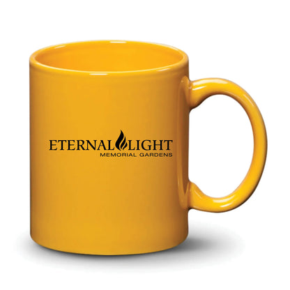 Malibu Mug Gamboge Black Logo
