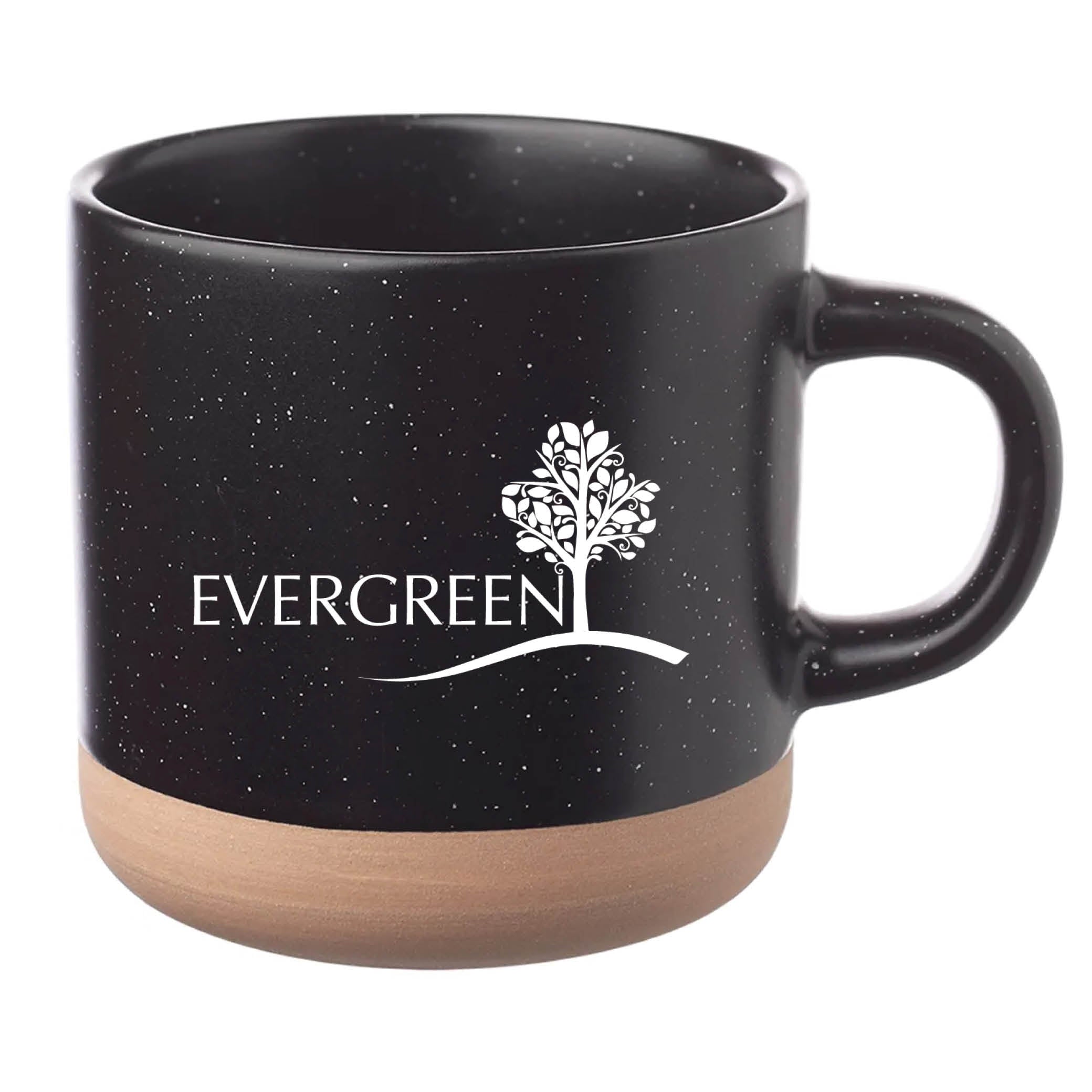 Cosmic Speckled Clay Coffee Mug 11 oz Black
