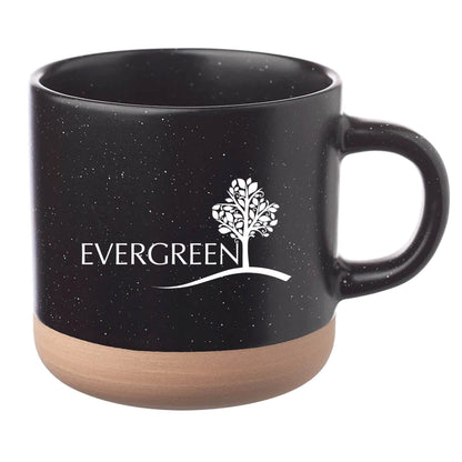 Cosmic Speckled Clay Coffee Mug 11 oz Black