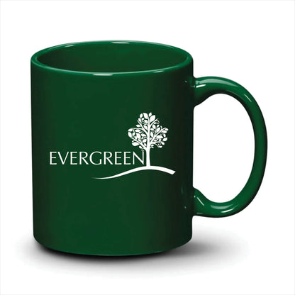 Malibu Mug Hunter Green White Logo