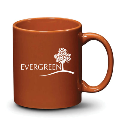 Malibu Mug Burnt Orange White Logo