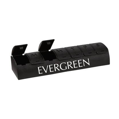 QuickCare 7-Day Med Minder Pill Box Black