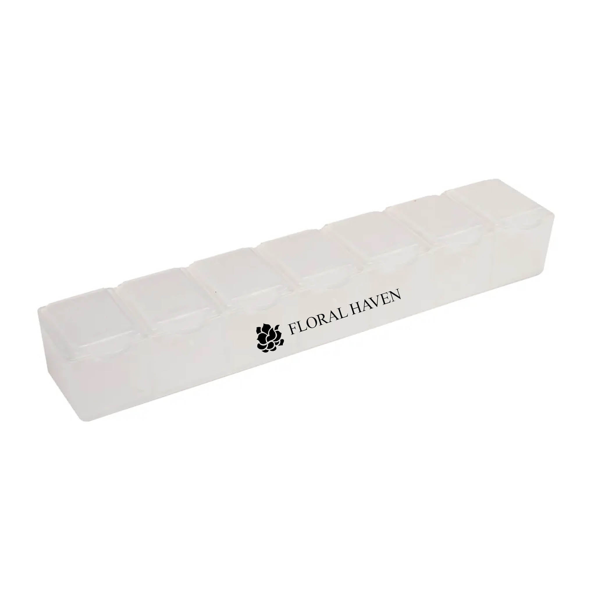7 Day Pill Box Translucent White