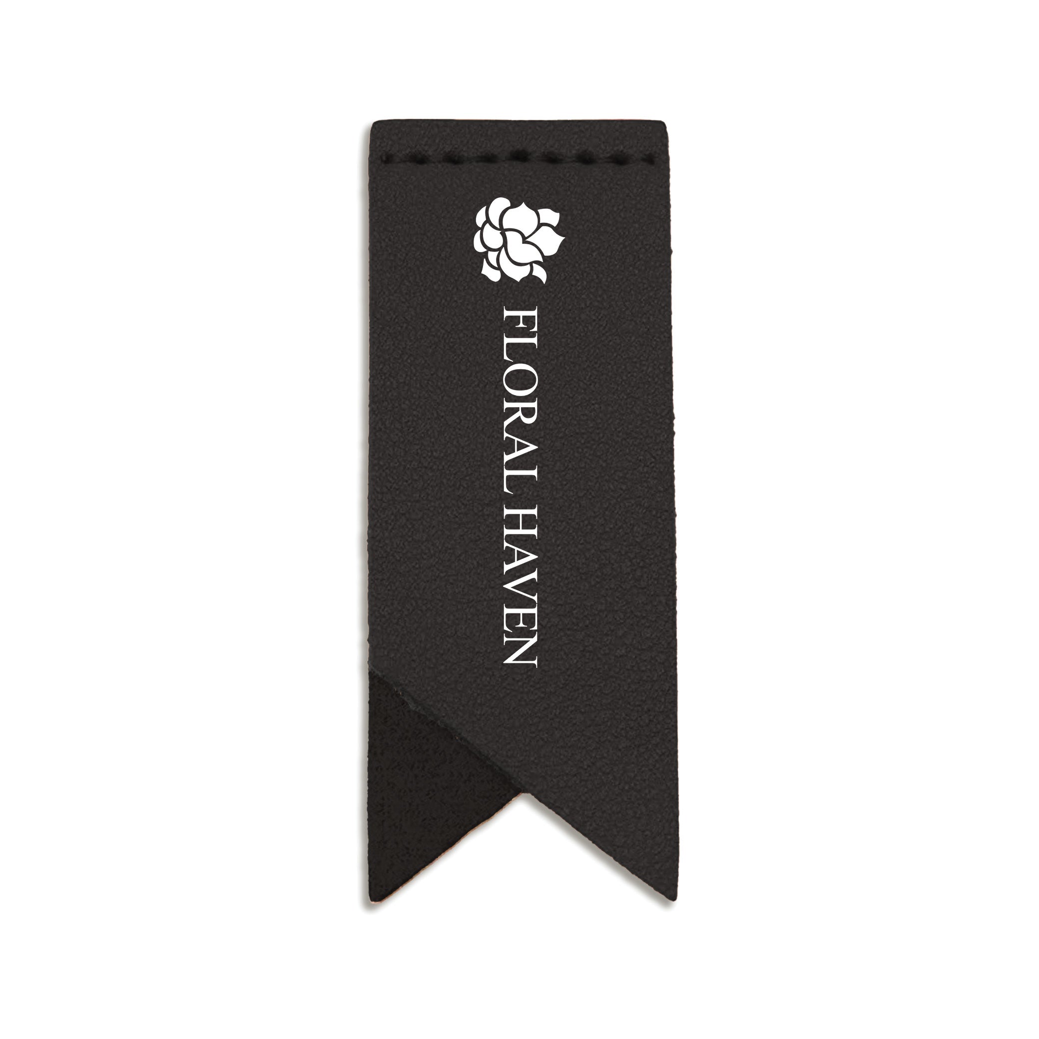 Handmade Leather Bookmark Corner Marker Clip Read Sign Black
