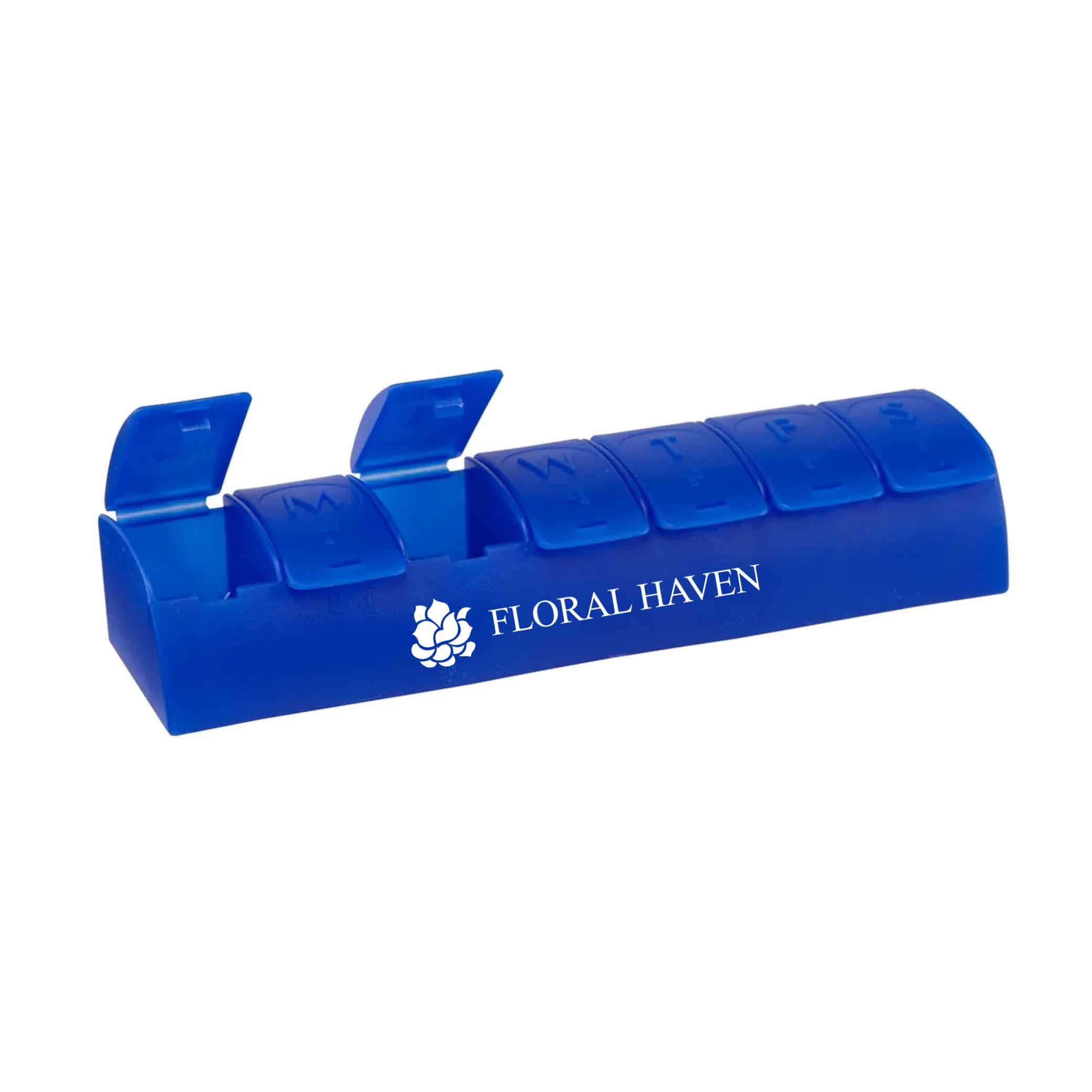 QuickCare 7-Day Med Minder Pill Box Blue