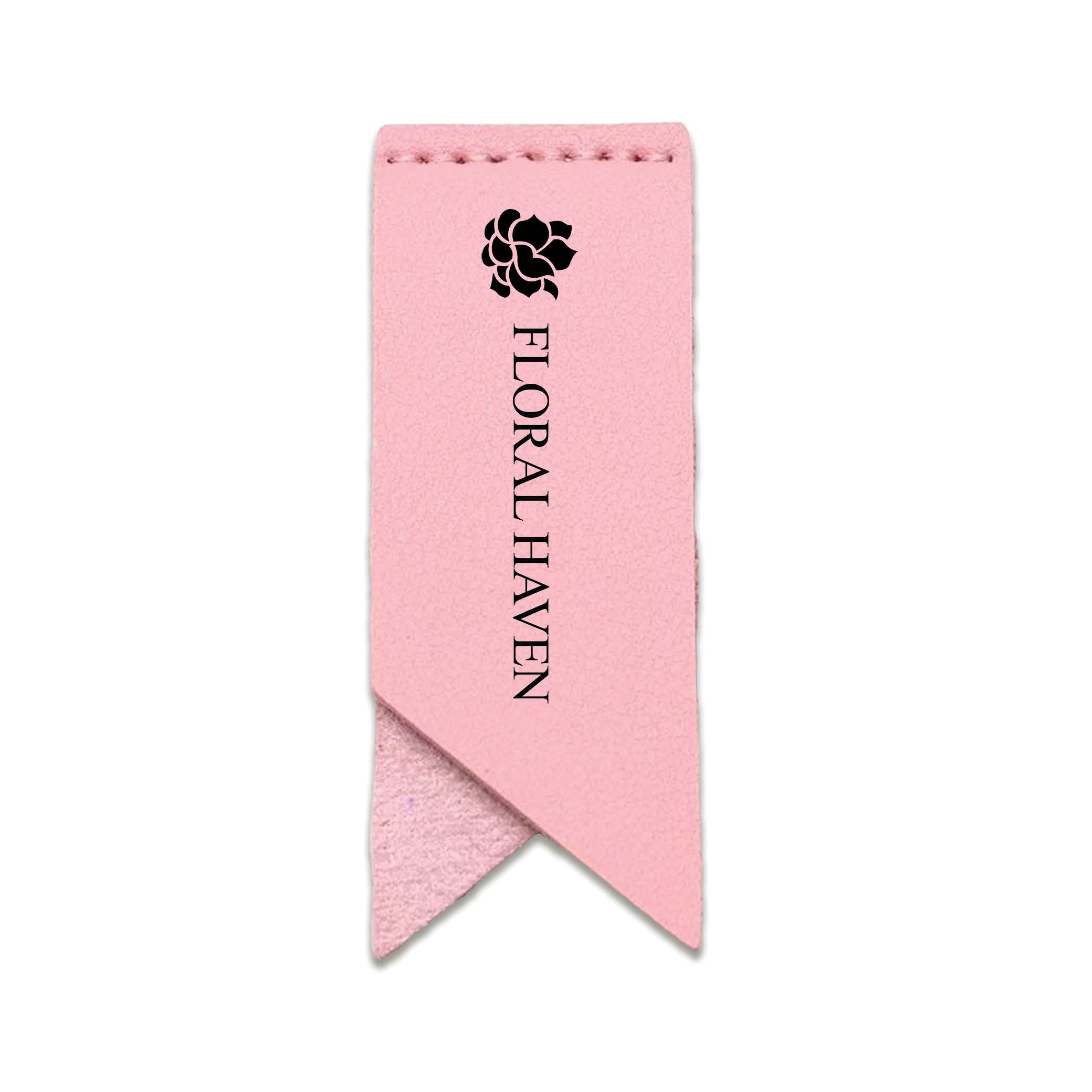 Handmade Leather Bookmark Corner Marker Clip Read Sign Pink