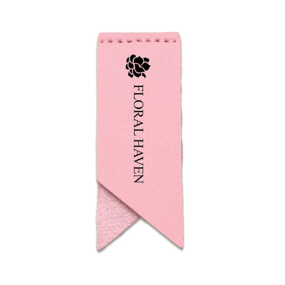 Handmade Leather Bookmark Corner Marker Clip Read Sign Pink
