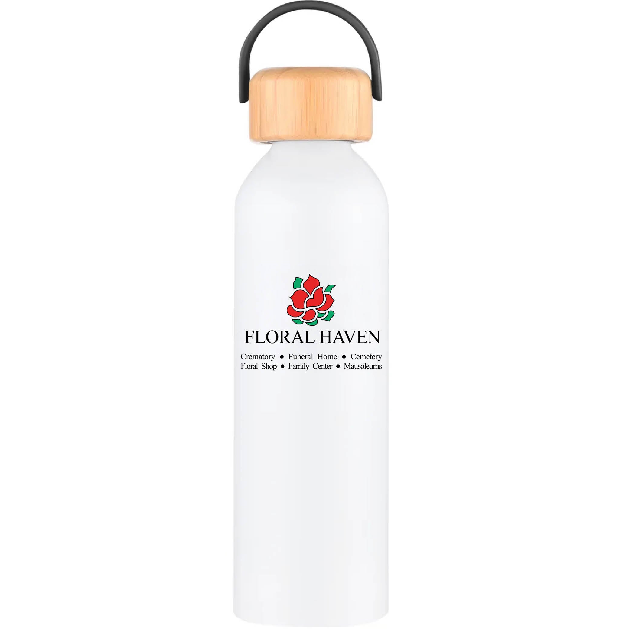 Geyser-VI 24 Oz. Eco Friendly Sports Water Bottle White