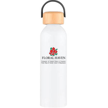Geyser-VI 24 Oz. Eco Friendly Sports Water Bottle White