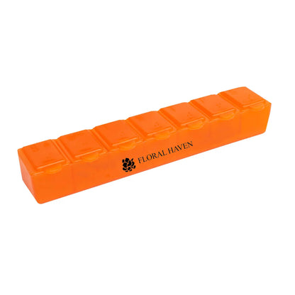 7 Day Pill Box Translucent Orange