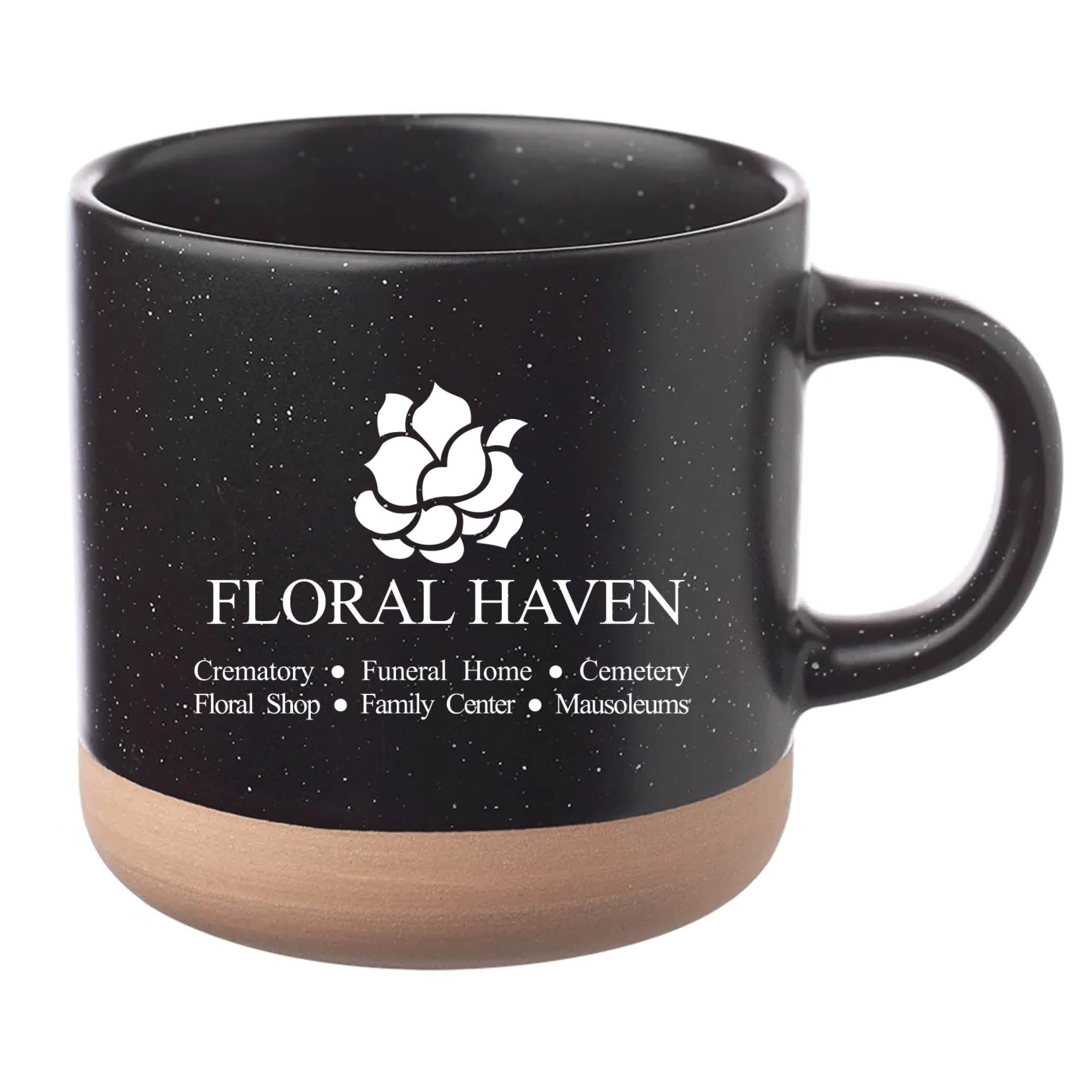Cosmic Speckled Clay Coffee Mug 11 oz Black