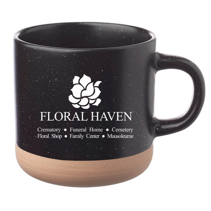 Cosmic Speckled Clay Coffee Mug 11 oz Black