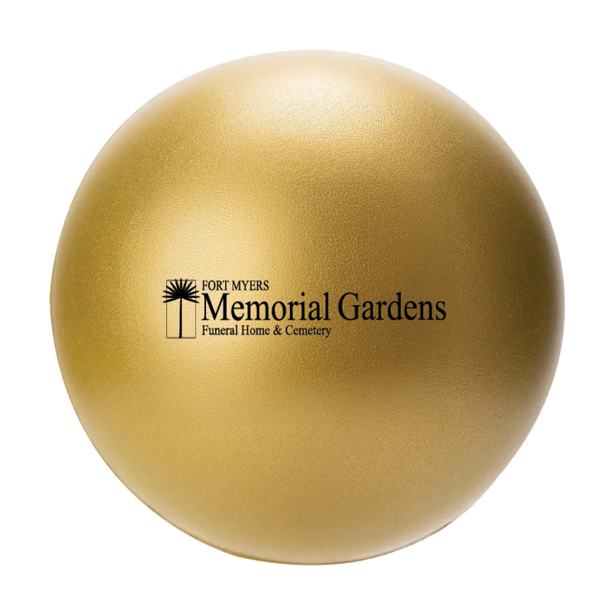 Round Stress Ball Gold