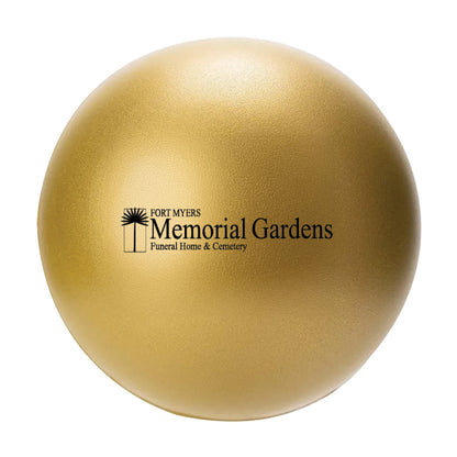 Round Stress Ball Gold