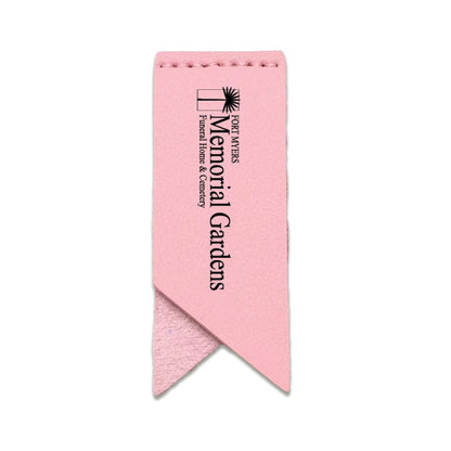 Handmade Leather Bookmark Corner Marker Clip Read Sign Pink