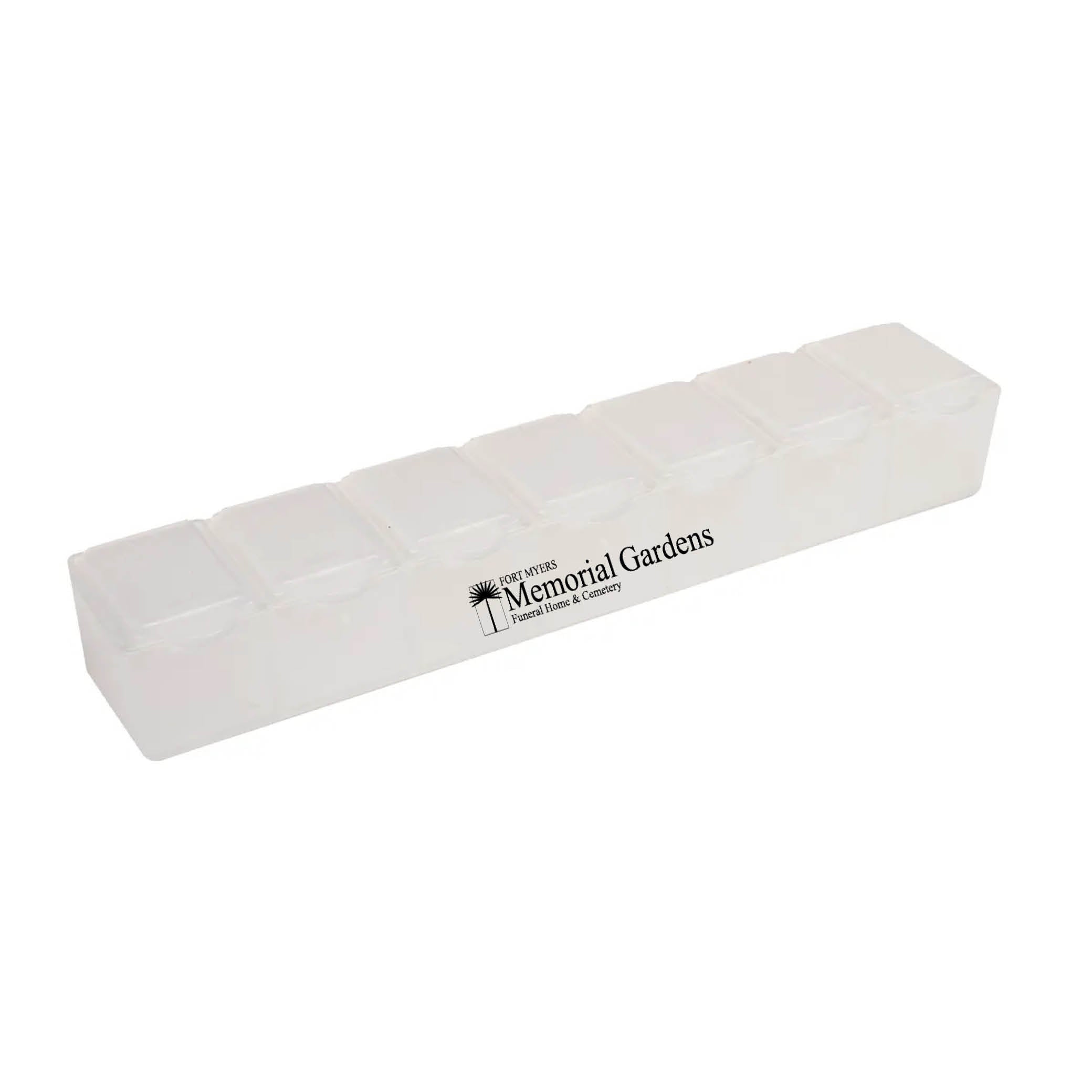 7 Day Pill Box Translucent White
