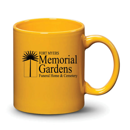 Malibu Mug Gamboge Black Logo