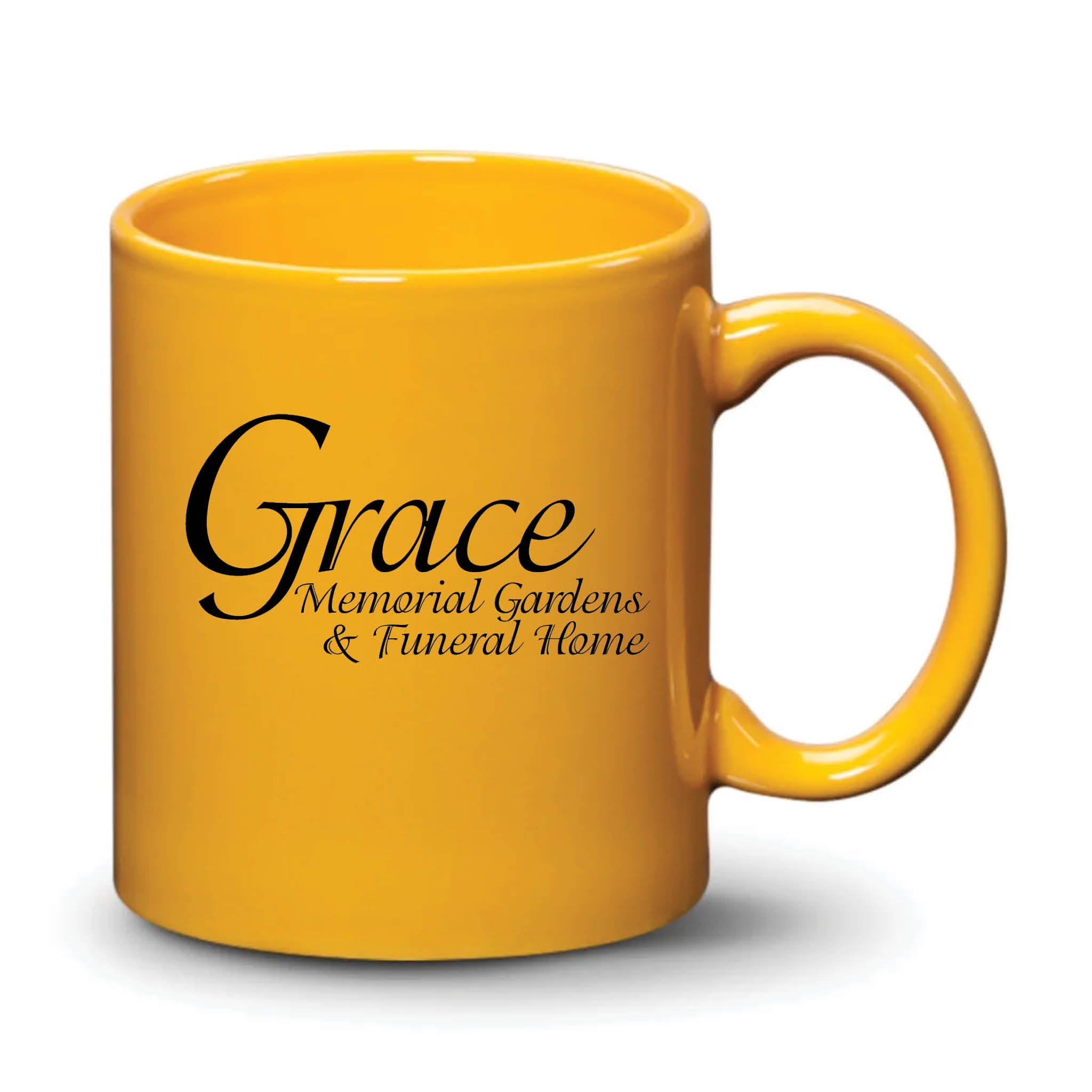 Malibu Mug Gamboge Black Logo
