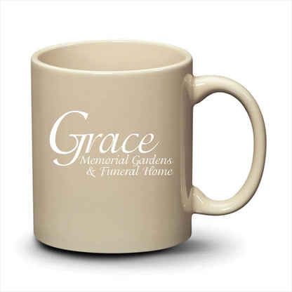 Malibu Mug Almond White Logo