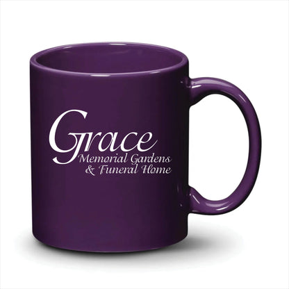 Malibu Mug Purple White Logo