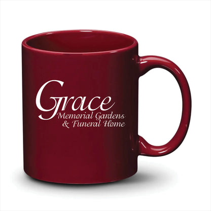 Malibu Mug Burgundy White Logo