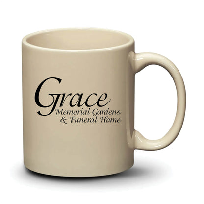 Malibu Mug Almond Black Logo