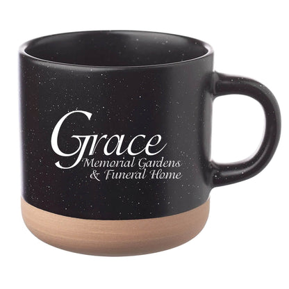 Cosmic Speckled Clay Coffee Mug 11 oz Black