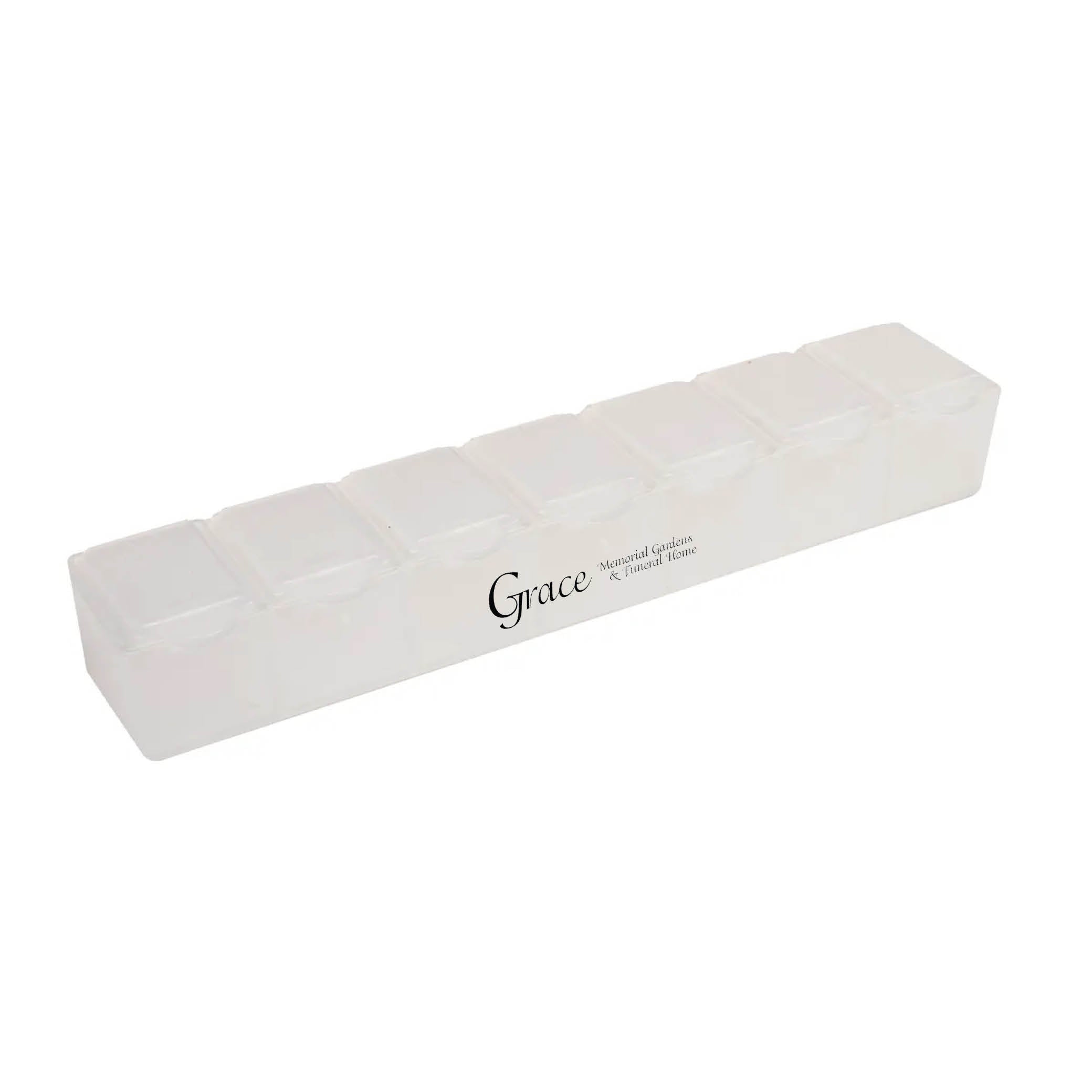 7 Day Pill Box Translucent White