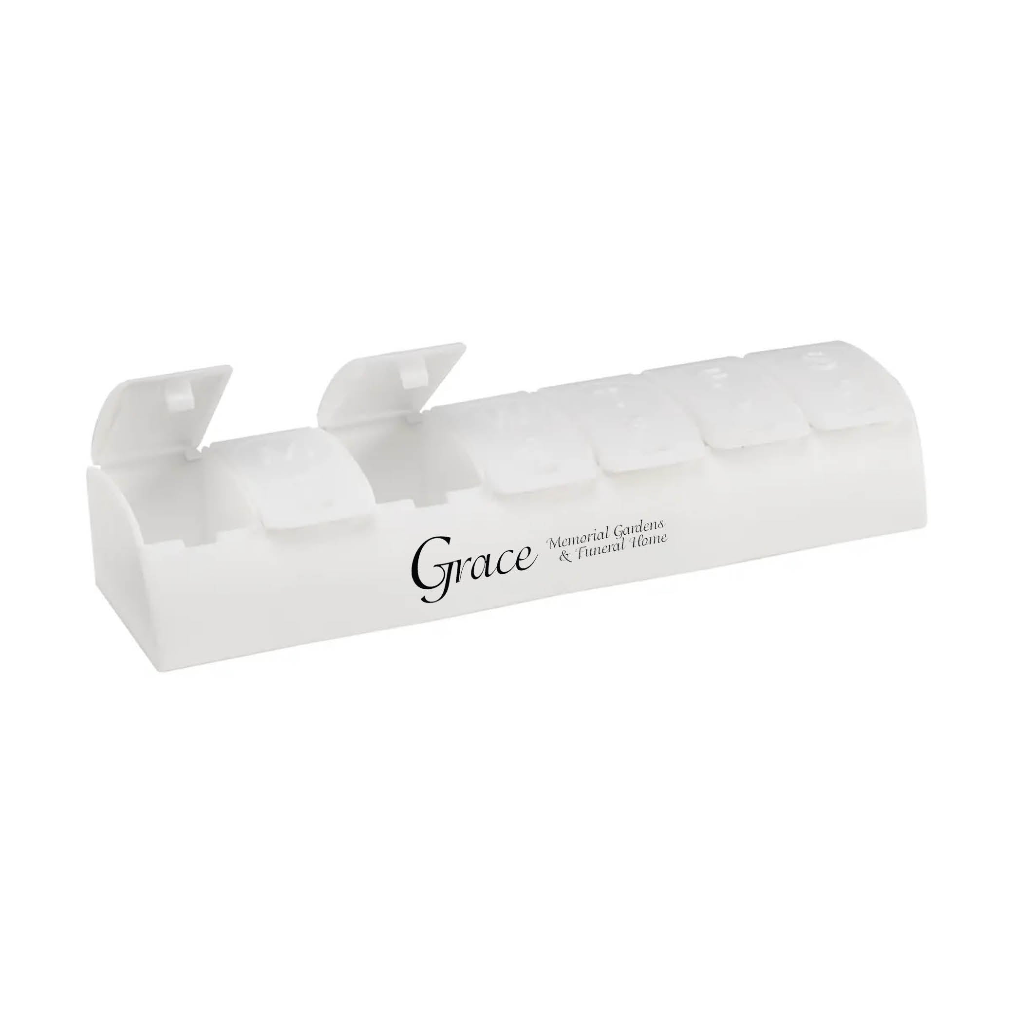 QuickCare 7-Day Med Minder Pill Box White